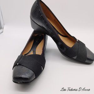 NATURALIZER women shoes size 9M, black, snake style,  Landon ,confortable ,